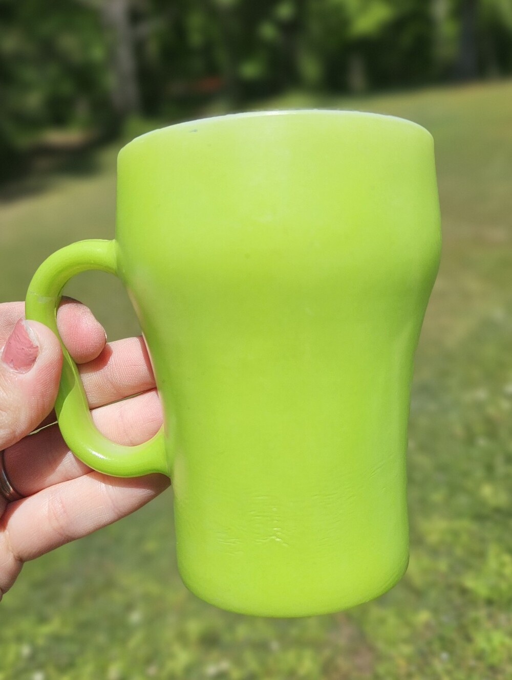 Fire King Lime Green Soda Mug